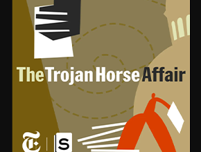 graphic of the trojan horse affair podcast